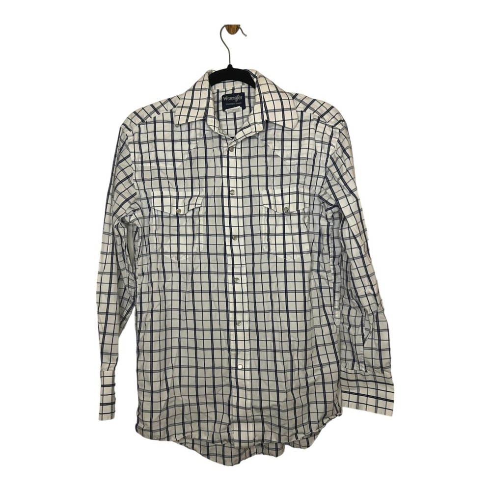 Men's Wrangler Checkered Long Sleeve Shirt S